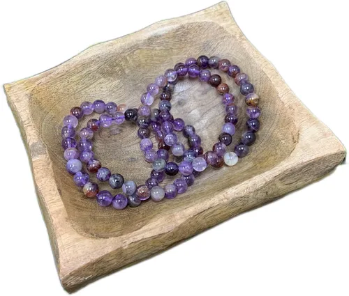 Miniatura 588 de Gem Avenue Handmade Round Bead Stretch Bracelet Unisex Natural Stone Beaded Jewelry for Men & Women, Elastic Wristband for Daily Wear