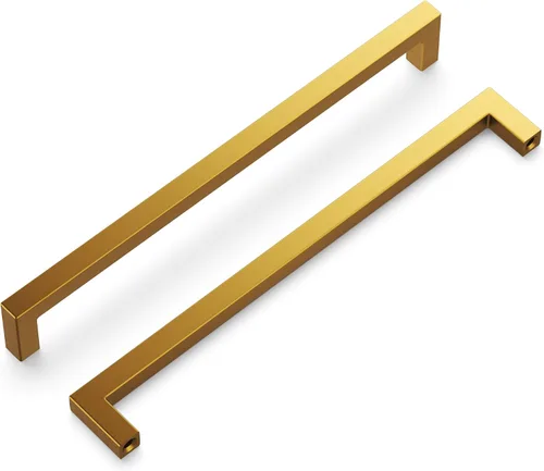 Miniatura 12 de Hickory Hardware - HH075326-BGB - Manija de la colección Skylight, 3 pulgadas de centro a centro, latón dorado cepillado.