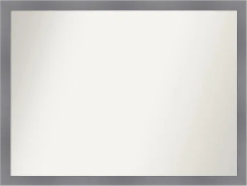 Miniatura 553 de Amanti Art Espejo personalizado, espejo de baño gris plomo a rayas, espejo de pared o espejo de tocador de baño sobre el fregadero