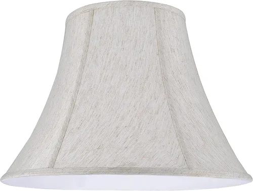 Aspen Creative 30026A Pantalla de Lámpara de Construcción Spider con Forma de Campana Transicional en Flaxen, 9" Superior x 18" Inferior x 13"