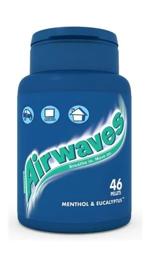 Wrigleys Airwaves - Botella de mentol y eucalipto (caja de 6)