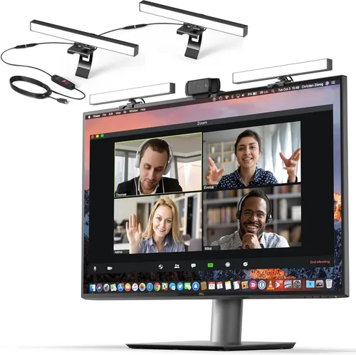 Miniatura 9 de HumanCentric Iluminación de videoconferencia, luz solo complementaria para transmisión y videoconferencia, el kit solo para complemento requiere un