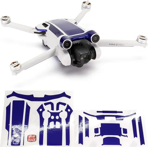 Miniatura 7 de WRAPGRADE Pegatinas de piel compatibles con DJI Mini 3 Pro Color de acento (verde militar)
