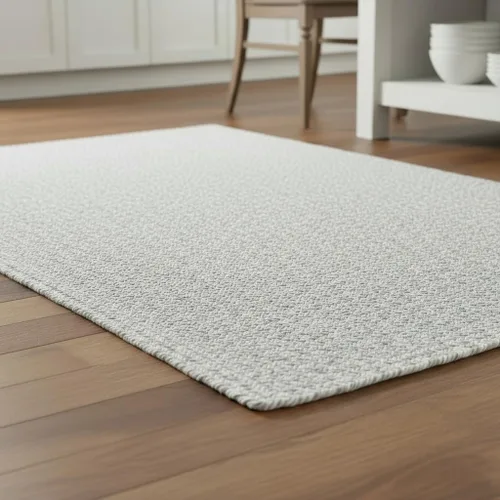 Miniatura 38 de Super Area Rugs Farmhouse - Alfombra trenzada de algodón reversible para cocina, gris y blanco, 4 x 6 pies, ovalada