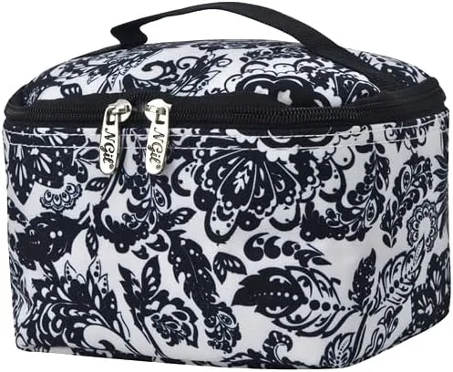 Miniatura 17 de NGIL Bolsa de cosméticos de viaje, bolsa organizadora de maquillaje para mujeres y niñas, Azul Rey Diamantina, Casual