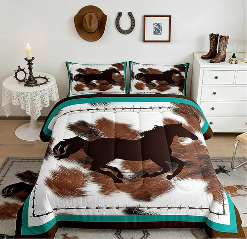 Miniatura 67 de Feelyou Lindo juego de ropa de cama de ajolote para niños y niñas tamaño twin, juego de edredón de salamandra para niños, mujeres y hombres, edredón