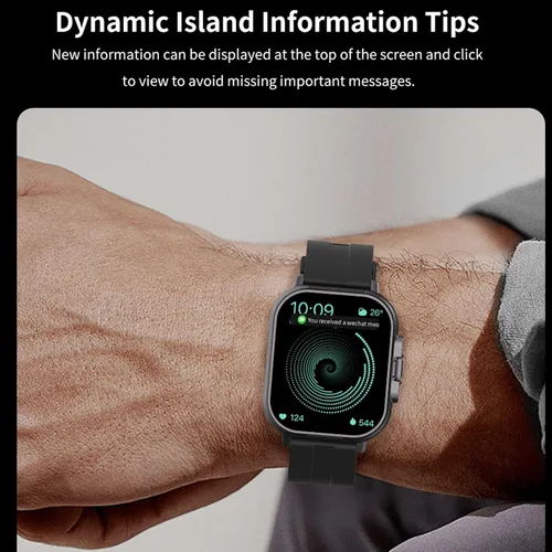 Miniatura 7 de Reloj inteligente con auriculares, para hacer/responder llamadas Bluetooth, monitor de actividad física, monitor de presión arterial y frecuencia