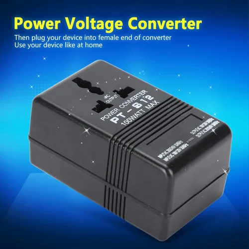 Miniatura 7 de Convertidor de voltaje 100 W CA 100 V-120 V a 220 V-240 V transformador de potencia para teléfono portátil cargador de cámara enchufe universal