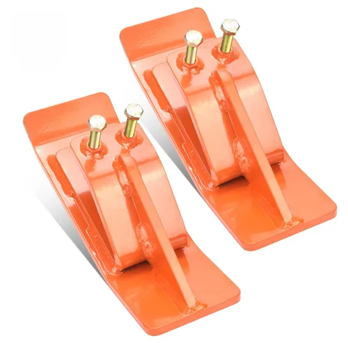 Protector de cubo de tractor (versión mejorada), 2 protectores de borde de esquí, protector de deslizamiento de domador de césped con tuercas y