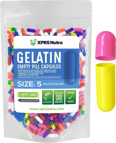 Miniatura 15 de XPRS Nutra Cápsulas vacías de tamaño 5 – 100 cápsulas de gelatina vacías muy pequeñas – Pastillas de relleno de cápsulas de bricolaje – Cápsulas