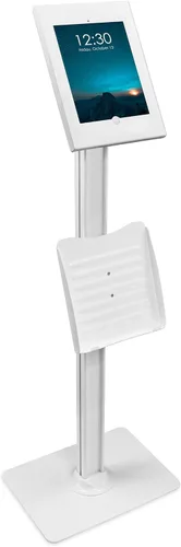 Miniatura 10 de Mount-It! Soporte de suelo antirrobo compatible con iPad, quiosco sin contacto con carcasa universal para iPads, soporte seguro de tableta con Negro