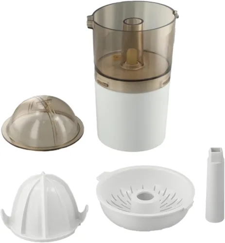 Miniatura 9 de Exprimidor eléctrico de cítricos con conos de acero inoxidable, extractor de jugo de naranja silencioso de gran capacidad, máquina exprimidora