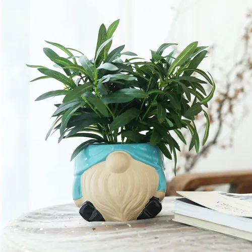 Miniatura 7 de Maceta de Cerámica de 6 Pulgadas Macetas para Plantas de Interior y Exterior Macetas para Flores Maceta para Plantas Suculentas Maceta de Mediados
