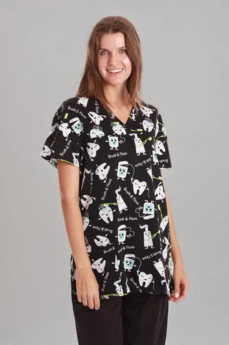 Miniatura 4 de Just Love Top elástico con cuello en V para mujer