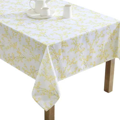 Miniatura 7 de Laura Ashley Mantel decorativo, resistente a las arrugas y a las manchas, repelente al agua a prueba de derrames, tela de poliéster lavable de fácil