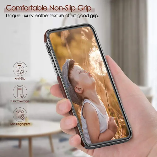 Miniatura 6 de LOHASIC Funda para iPhone 11, de cuero de lujo, delgada, resistente, antideslizante, agarre suave, antiarañazos, a prueba de golpes, compatible