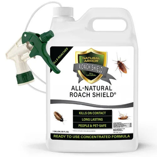 Asesino de cucarachas y repelente de menta para cucarachas y cucarachas, espray natural y seguro para infestaciones en interiores y exteriores -