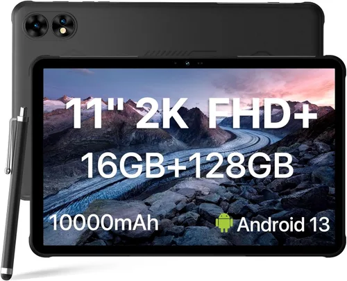 Miniatura 4 de UMIDIGI 2K 11 pulgadas Tablet Resistente Android, Active T1 Octa-core 16GB RAM+128GB ROM, 10000mAh, Cámara 16+16+8MP Tablet Resistente al Agua