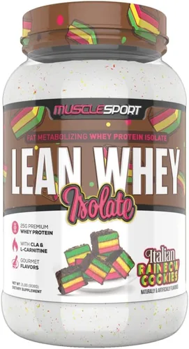 Miniatura 19 de Musclesport Lean Whey Revolution™ Proteína en polvo – Aislado de proteína de suero – Bajo en calorías, bajo en carbohidratos, bajo en grasa, sabores