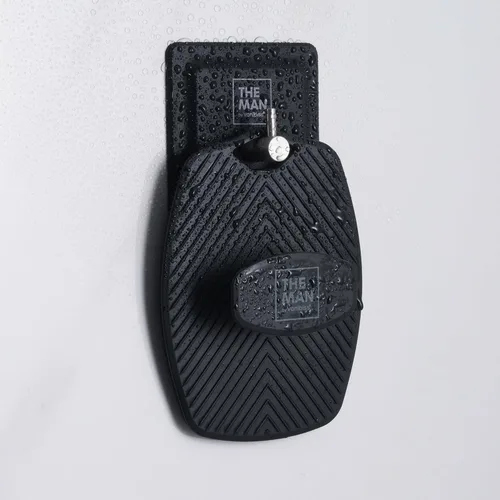 Miniatura 3 de The Man Gancho de silicona – Gancho de almacenamiento para baño y ducha – Artículos de aseo de ducha, accesorio organizador de baño – Acero