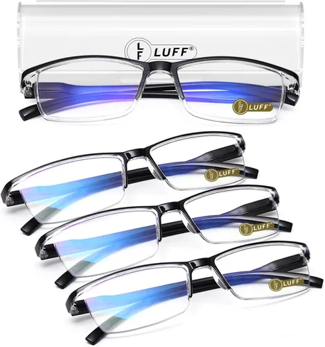 Miniatura 8 de LUFF 4 lentes de lectura anti-Blu-Ray Uv400, lectores de sol con bisagras de resorte (2.0X)