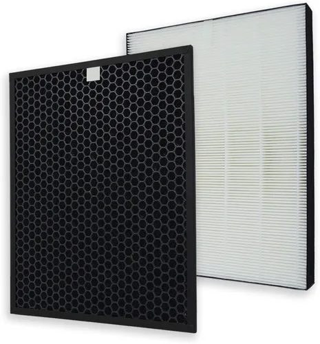 PUREBURG Filtro de repuesto compatible con Sharp FP-F60UW FP-F60U-W Pieza purificador de aire FZ-F60HFU FZ-F60DFU, H13 True HEPA y carbón activado