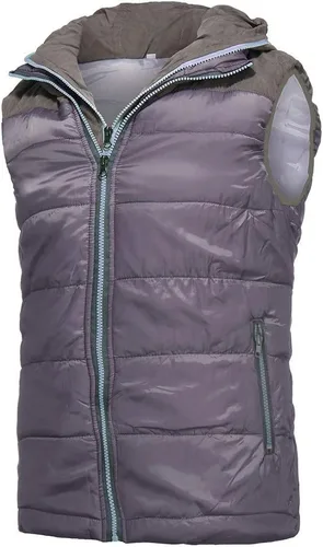 Miniatura 4 de Chaleco para hombre, acolchado de invierno, cálido, con cuello alto, impermeable, con capucha