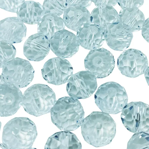 Miniatura 26 de 50 piezas de cuentas de cristal facetadas de 10 mm con orificio para pulseras, collares, aretes, joyería DIY, manualidades (Amarillo Dorado)