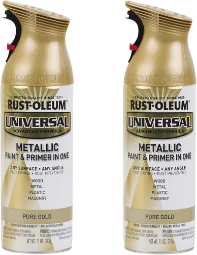 Miniatura 57 de Rust-Oleum 245197 Pintura en aerosol universal para todas las superficies, 12 onzas, negro satinado