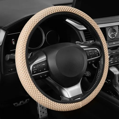 Miniatura 2 de Alpmosn Funda Elástica Extensible para Volante, Microfibra Transpirable de Seda de Hielo, Antideslizante, Accesorios de Interior de Automóvil