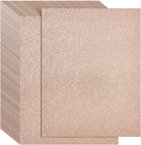 Miniatura 10 de Bright Creations Papel de cartulina negra con purpurina – Acabado brillante para álbumes de recortes y papel de manualidades – Cartulina negra