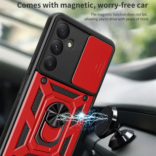Miniatura 3 de Ysnzaq for Samsung Galaxy S26 Case, Built in Sliding Camera Lens Cover & Ring Holder Stand, Military Grade Shockproof Protective Phone Case for