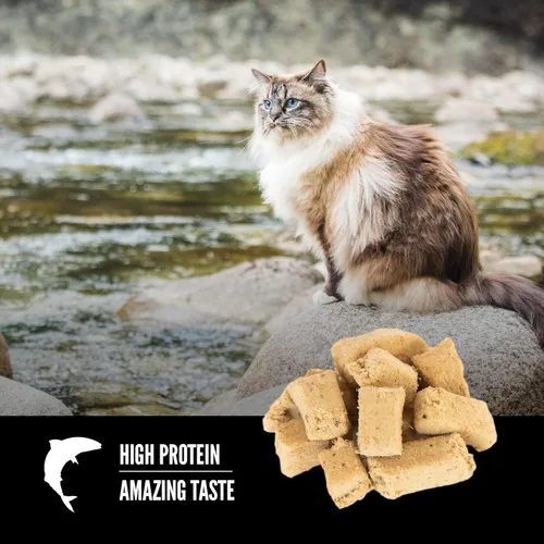 Miniatura 3 de ORIJEN Golosinas para gatos liofilizadas sin granos con alto contenido de proteínas, ingredientes animales crudos Seis pescados 1.25oz Bolsa