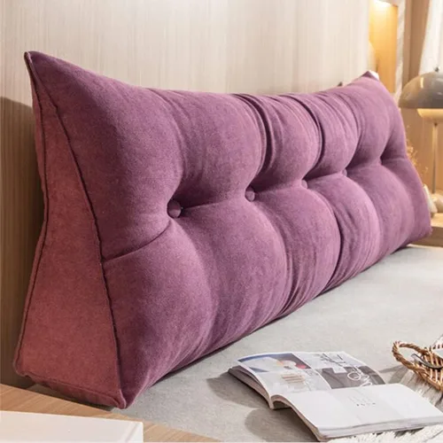 Miniatura 12 de Almohada triangular de lectura para reposo en cama, cojín grande para cabecero, respaldo, almohada de cuña para cuello y soporte lumbar para Café