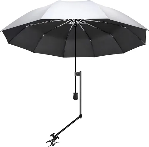 Miniatura 49 de XLINGZA Sombrilla de playa UPF 50+ con abrazadera universal ajustable