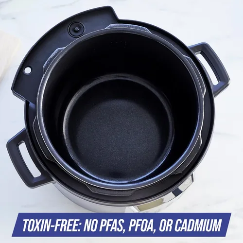 Miniatura 4 de Blue Diamond Olla a presión eléctrica de cerámica antiadherente, 16 en 1, 6 cuartos de galón, olla de cocción lenta, olla arrocera, yogur, salteada