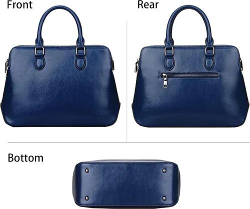 Miniatura 2 de Heshe Bolsos de cuero para mujer con asa superior bolso de hombro para mujer