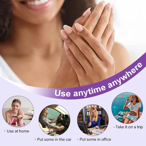 Miniatura 6 de Canvalite Lima de uñas grandes para uñas, lima de uñas de grano 100/180 para uñas naturales, herramienta de manicura y pedicura para uso doméstico