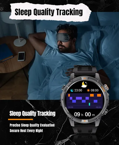 Miniatura 4 de Reloj inteligente militar con GPS para exteriores para hombres, reloj deportivo con seguimiento GPS IP68, impermeable, más de 100 modos deportivos