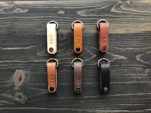 Miniatura 6 de Compact Leather Key Holder, Switch Blade Style, Holds Up to 6 Keys, Full Grain Leather, Minimalistic Design
