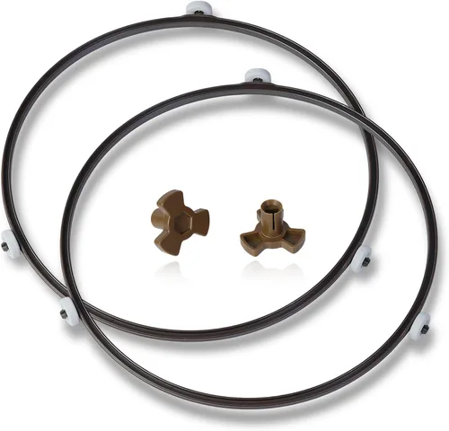Paquete de 2 anillos de soporte para tocadiscos de microondas de 9.5 pulgadas, se adapta a bandeja de vidrio de 12.75 pulgadas, repuesto para