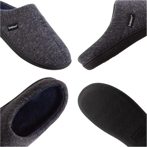 Miniatura 2 de isotoner Pantuflas Preston Heather Knit sin cordones con capucha para hombre