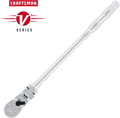 Miniatura 2 de CRAFTSMAN Trinquete Serie V, accionamiento de 1/4 pulgada, 80 dientes, cabezal flexible XL (CMMT86303V)