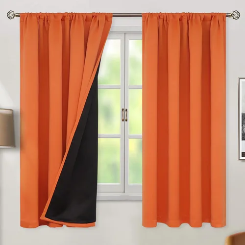 Miniatura 38 de BGment - Cortinas opacas para sala de estar de 63 pulgadas de largo, juego de 2 paneles, cortinas para oscurecer toda la habitación, cortinas