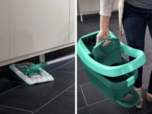 Miniatura 6 de Leifheit Floor Cleaning Profi XL - Juego de trapeador y cubeta - Trapeador de microfibra de 16.5 in para suelos grandes con junta de 360°, sistema