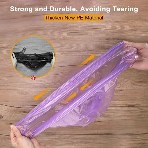 Miniatura 5 de KONE Bolsas de basura de 4 galones, 168 unidades, extragruesas, pequeñas, pequeñas bolsas de basura para baño, hogar, oficina, cocina