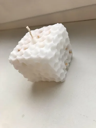 Miniatura 6 de Molde de vela de silicona en forma de panal de TOPYS, molde geométrico cuadrado 3D para fabricación de jabón artesanal, molde de resina, pastel