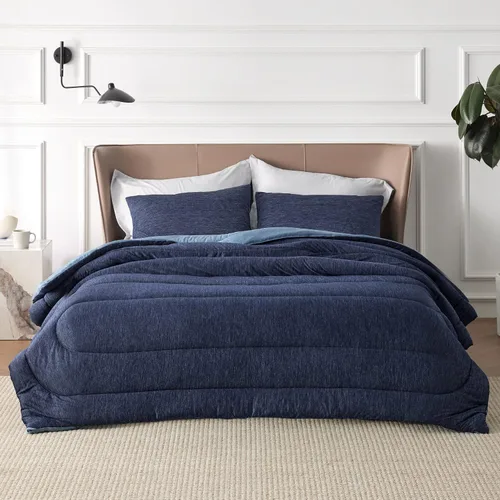 Miniatura 74 de Bedsure Juego de edredón Twin/Twin XL, ropa de cama suave beige para todas las estaciones, juego de cama teñido catiónico, 2 piezas, 1 edredón