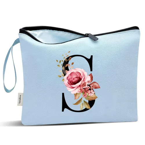 Miniatura 238 de Vavabox A-Z Bolsa de Maquillaje Personalizada, Regalos de Cumpleaños para Mujeres y Mamá, Regalos para la Mejor Amiga, Bolsa de Cosméticos