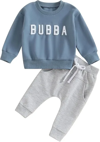 Sprifallbaby Conjunto de ropa para bebé recién nacido, sudadera de manga larga y pantalones para niños pequeños, para otoño e invierno, 2 piezas